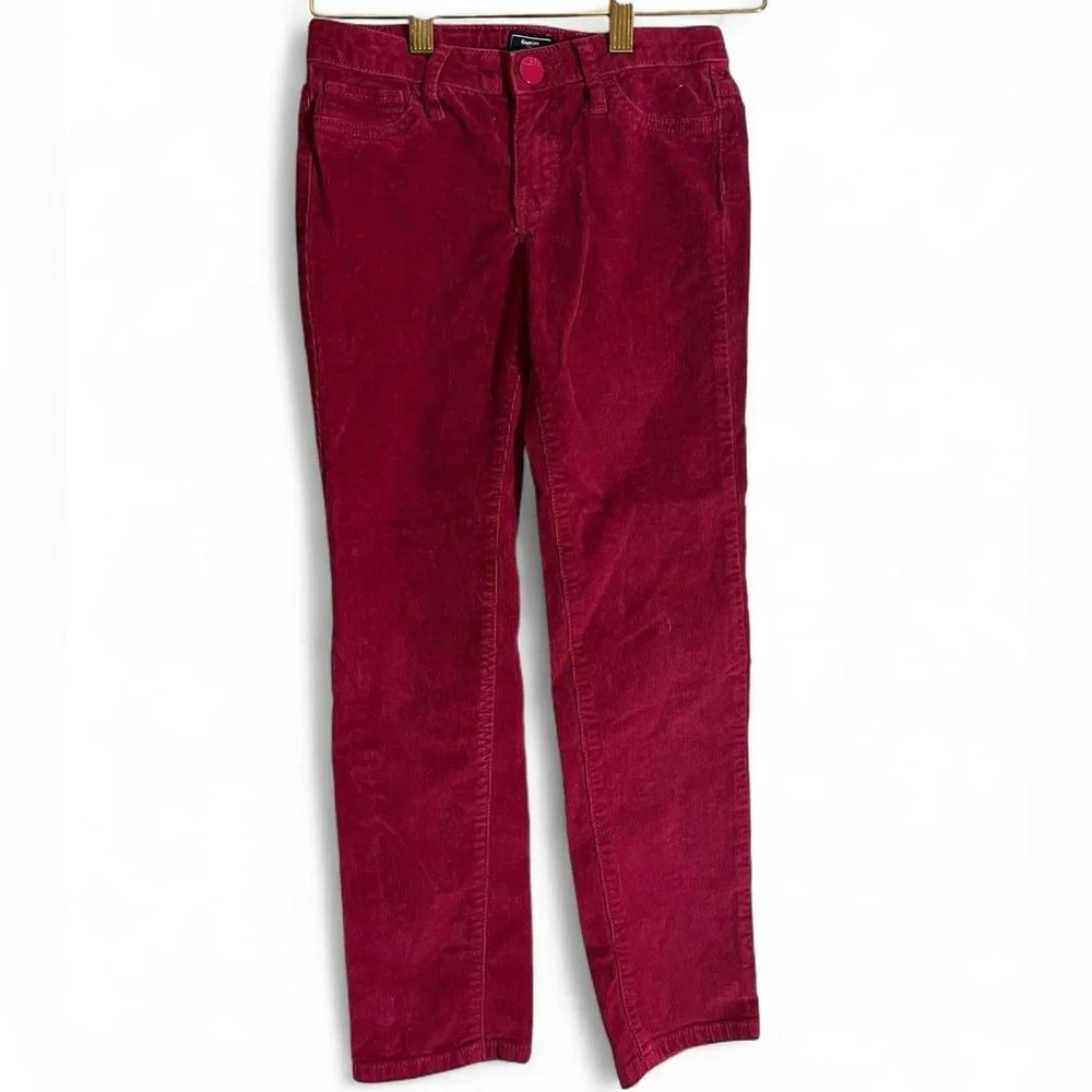 GapKids Skinny Fit Corduroy Pants - Girls Size 8 - Berry Pink